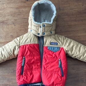 Patagonia Infant Baby Reversible Tribbles Hoody jacket coat